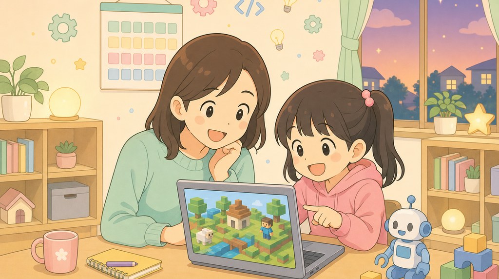 母と娘が4週間プログラミングを続けた記録