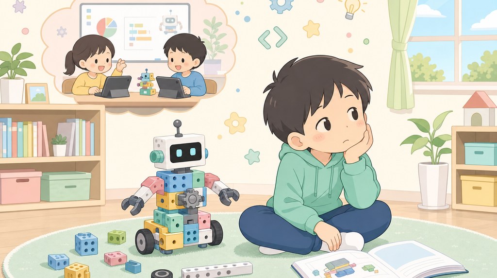 KOOVをやめた理由と教材・教室の違いをイメージしたイラスト